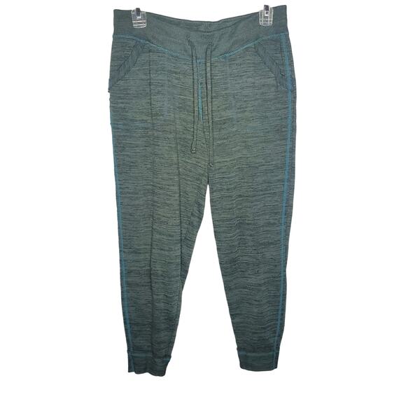 Athleta Techie Sweatpant Jogger Heathered Green Space Dye Women's Size Small - Picture 1 of 15